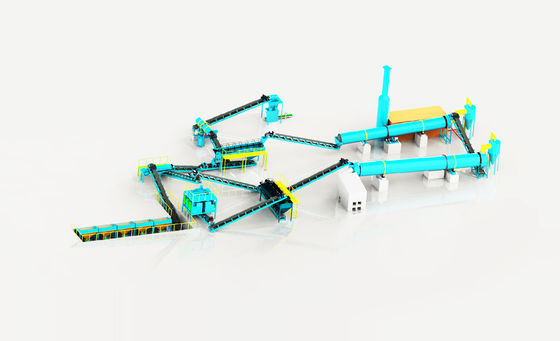 Продвинутая линия производства NPK комбинированных удобрений высокоэффективная гранулирующая система мощностью 5-30 TPH