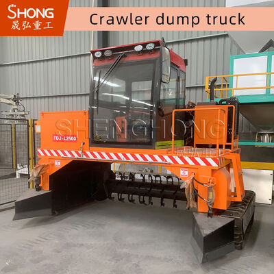 4710*1700*2500 мм гусеничный компостный ворошитель для ферментации с производительностью 1-20 тонн и рабочей шириной 3000 мм