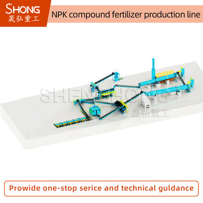 Базирующаяся линия производства удобрений NPK / завод NPK по производству удобрений для производства гранул