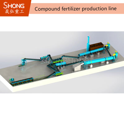 Барабанный гранулятор для NPK удобрений, гранулы 3-8 мм, 380 В
