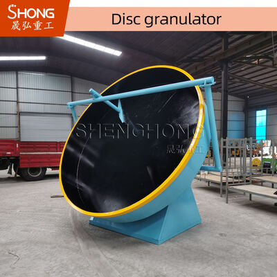 Дисковый гранулятор для органического удобрения, производящий гранулы в форме шара с регулируемым углом диска и годовой гарантией