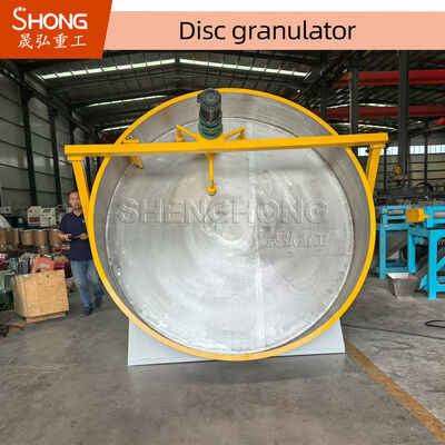 1.7 - 4,2 м диаметра антикоррозионный дисковый гранулятор с высокой скоростью гранулирования для органических удобрений