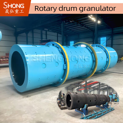 8t/H 11,5r/Min Коррозионно устойчивый ротационный барабанный гранулятор для производства NPK комбинированных удобрений