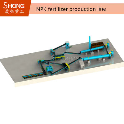 High Density Uniform Granule NPK Fertilizer Production Line with Roller Press Granulation